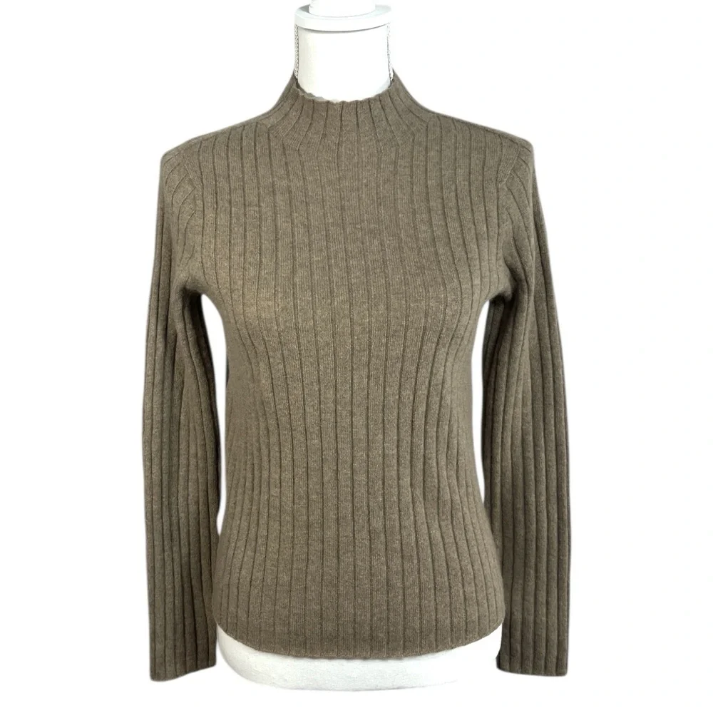 Goelia 1995 100% Cashmere Seamless Mock Neck Women Sweater Size XS/ US 2
